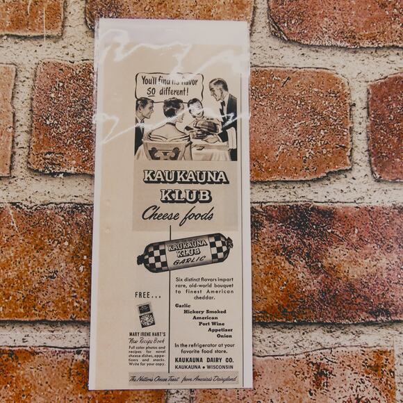 1950 Kaukauna Klub Cheese Foods Ad -Elegant Dinner Party Flavor Vtg Print Advert - Picture 3 of 5